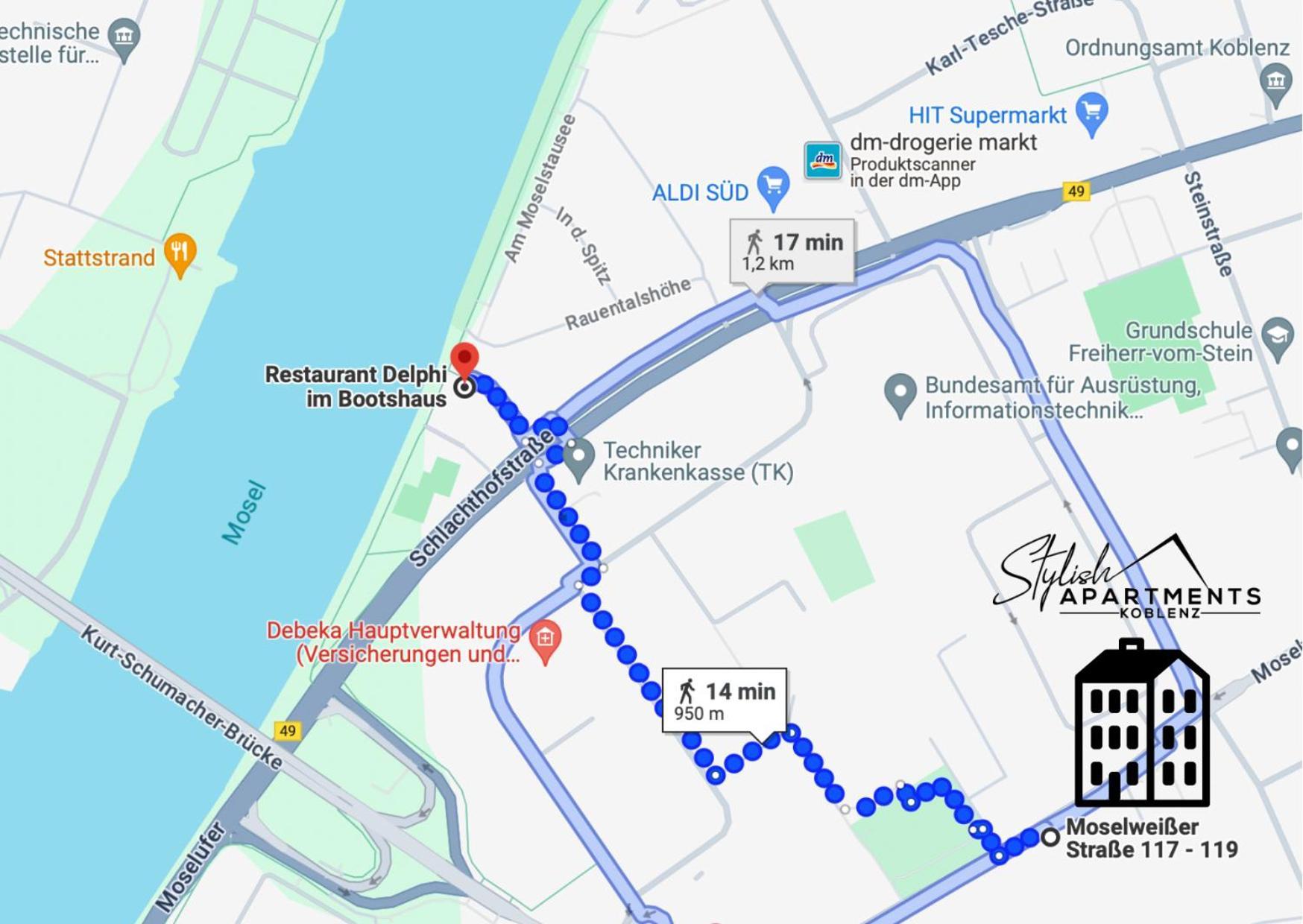 Modern Apartment - Fuer Freunde & Familien, Stadtnah, Parkplatz, E-Ladestation, Gitterbox Fuer Fahrraeder, Fitnessstudio, Digitale Gaestemappe Mit Restaurant- Und Unternehmenstipps Koblenz  Kültér fotó